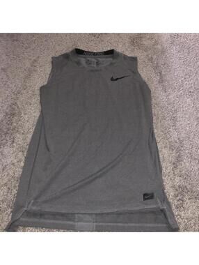 Nike Women's Grey Vests-tanks-cami